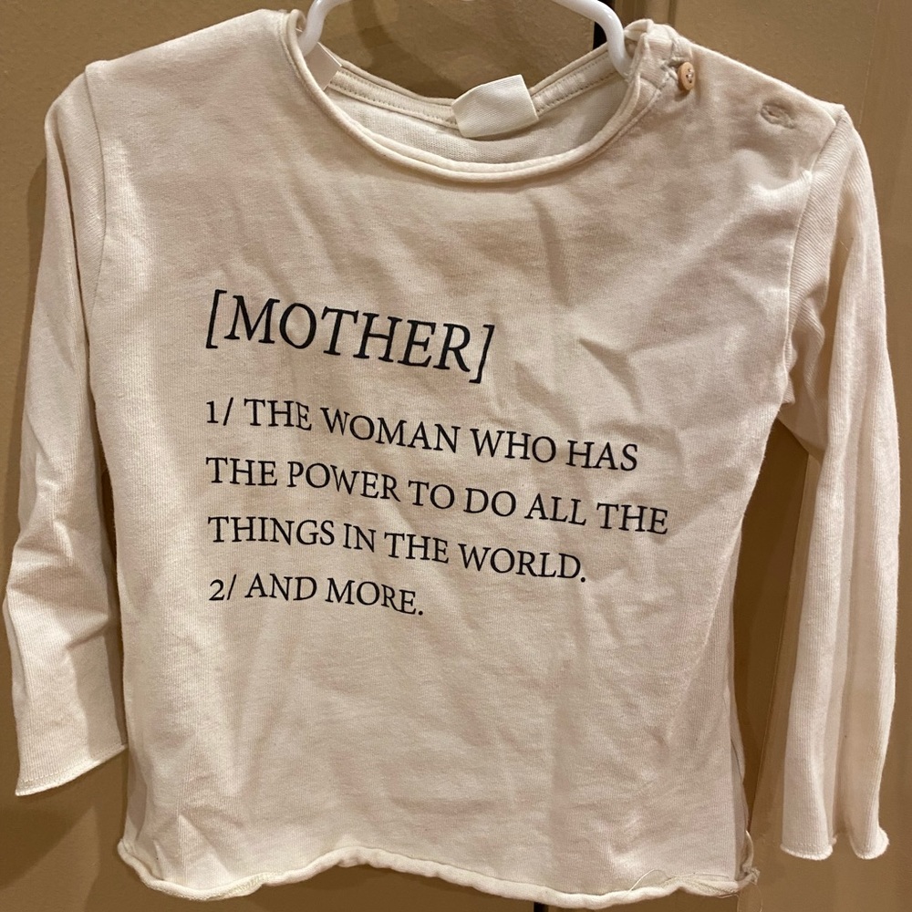 Zara little girls mother top